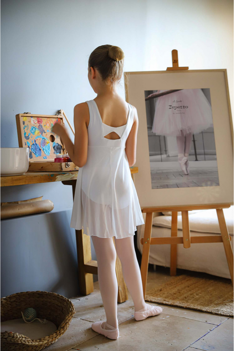 Capezio 3968C white empire dress 