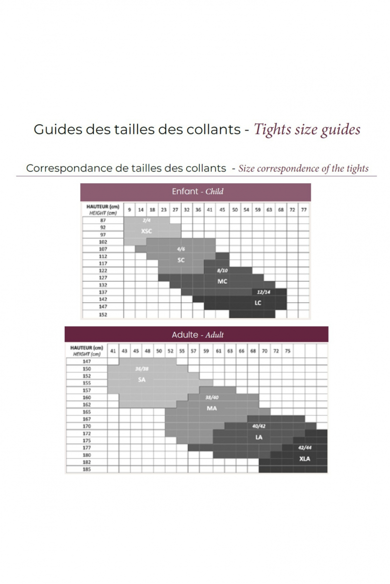 Collants avec pieds blancs Dansez-Vous