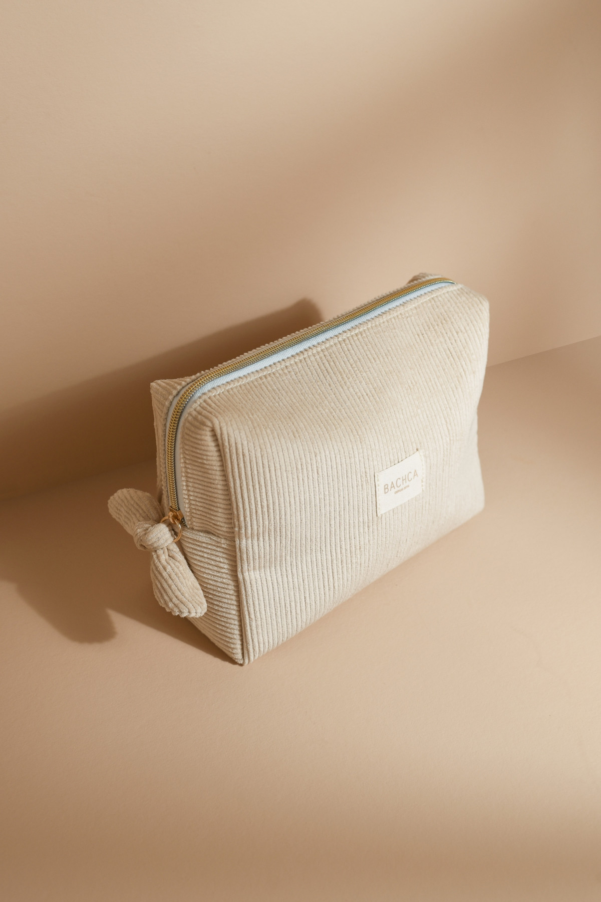 Bachca sand corduroy toiletries bag