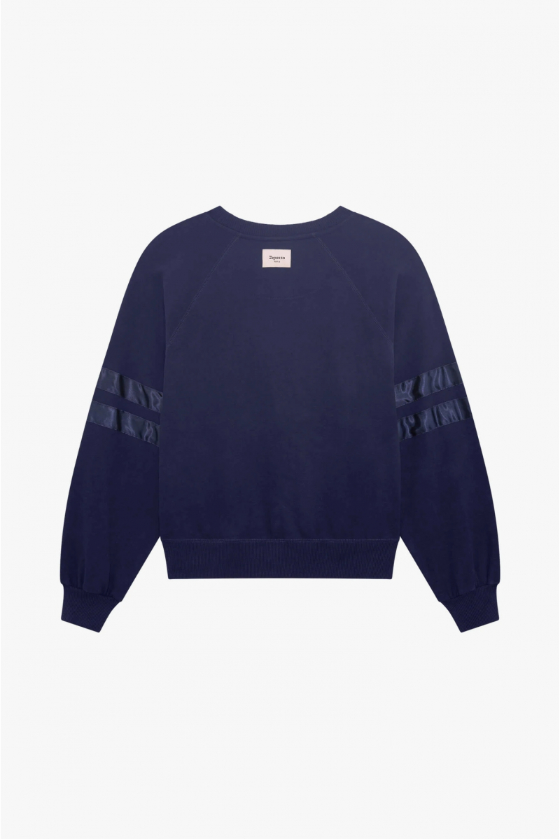 Repetto S0573A navy satin band sweatshirt