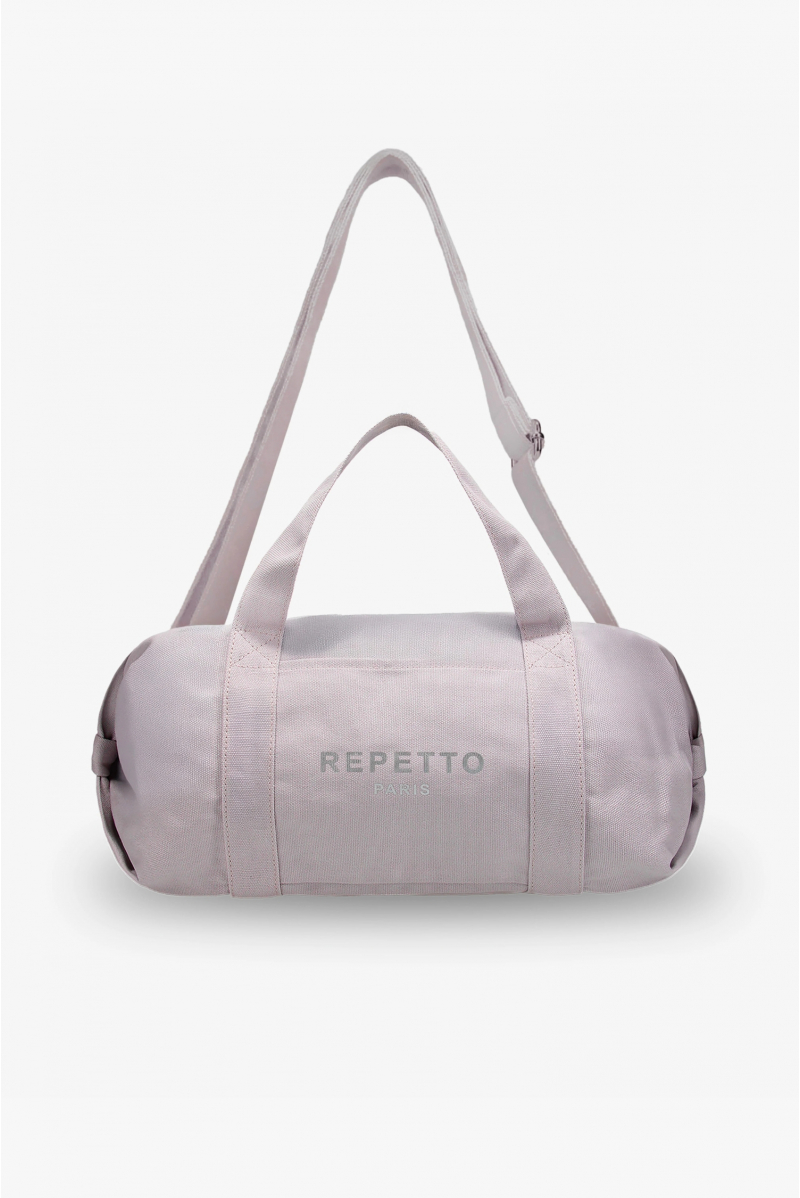 Grand sac polochon à bandoulière Repetto gris