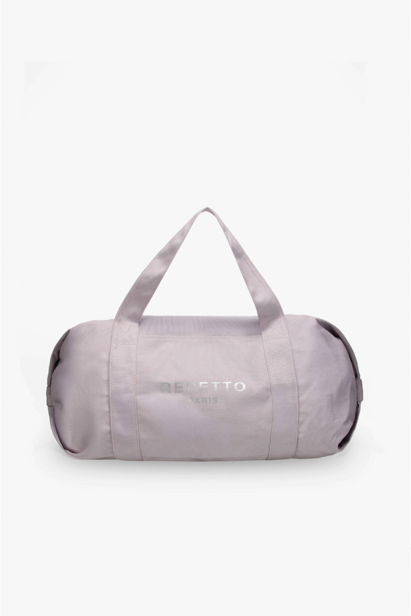 Grand sac polochon à bandoulière Repetto gris