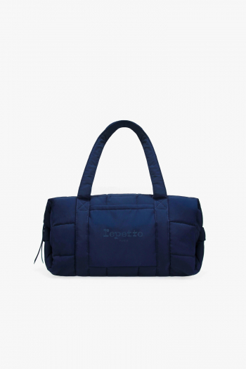Repetto navy quilted nylon duffel bag