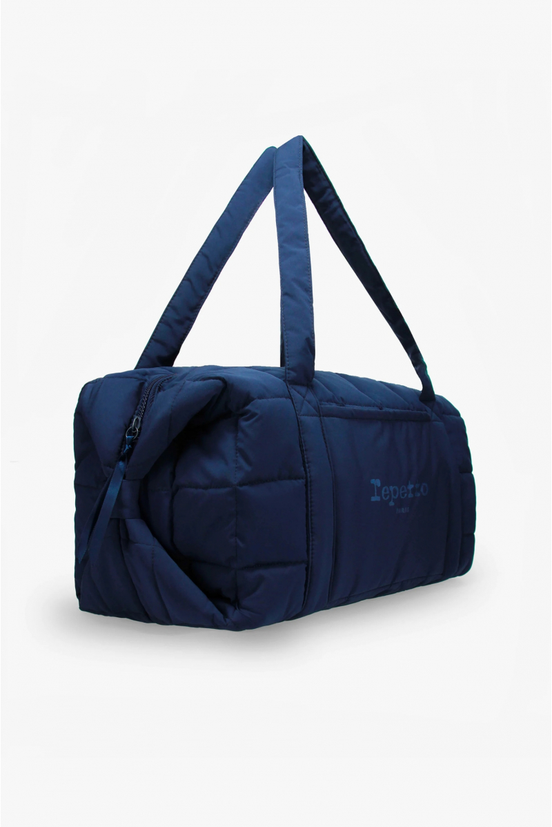 Grand Polochon en nylon matelassé B0233N marine
