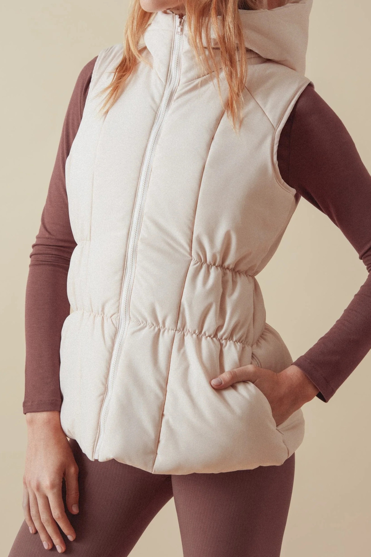 Doudoune sans manche Repetto S0612M rose