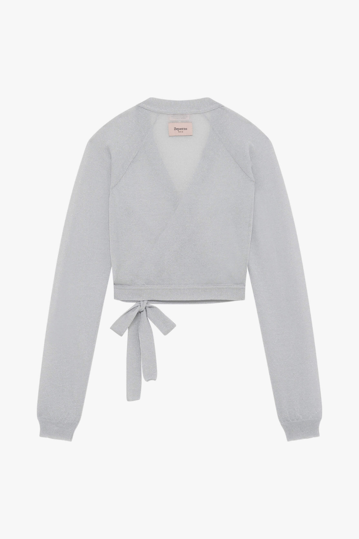 Cache-coeur pailleté Repetto S0729 blanc / argenté