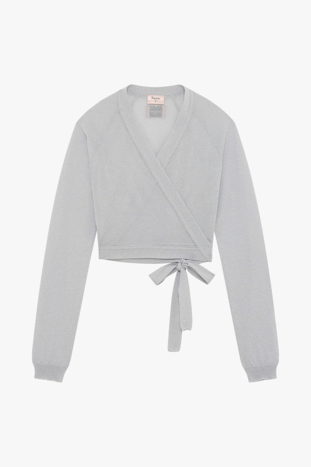 Cache-coeur pailleté Repetto S0729 blanc / argenté