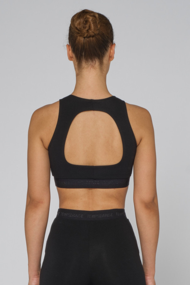 Garou Temps Danse open-back bra in black