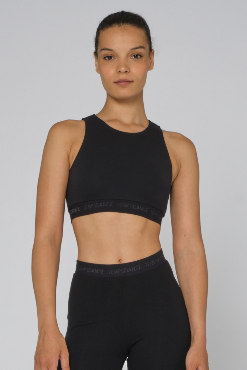 Brassière dos ouvert Garou Temps Danse noir