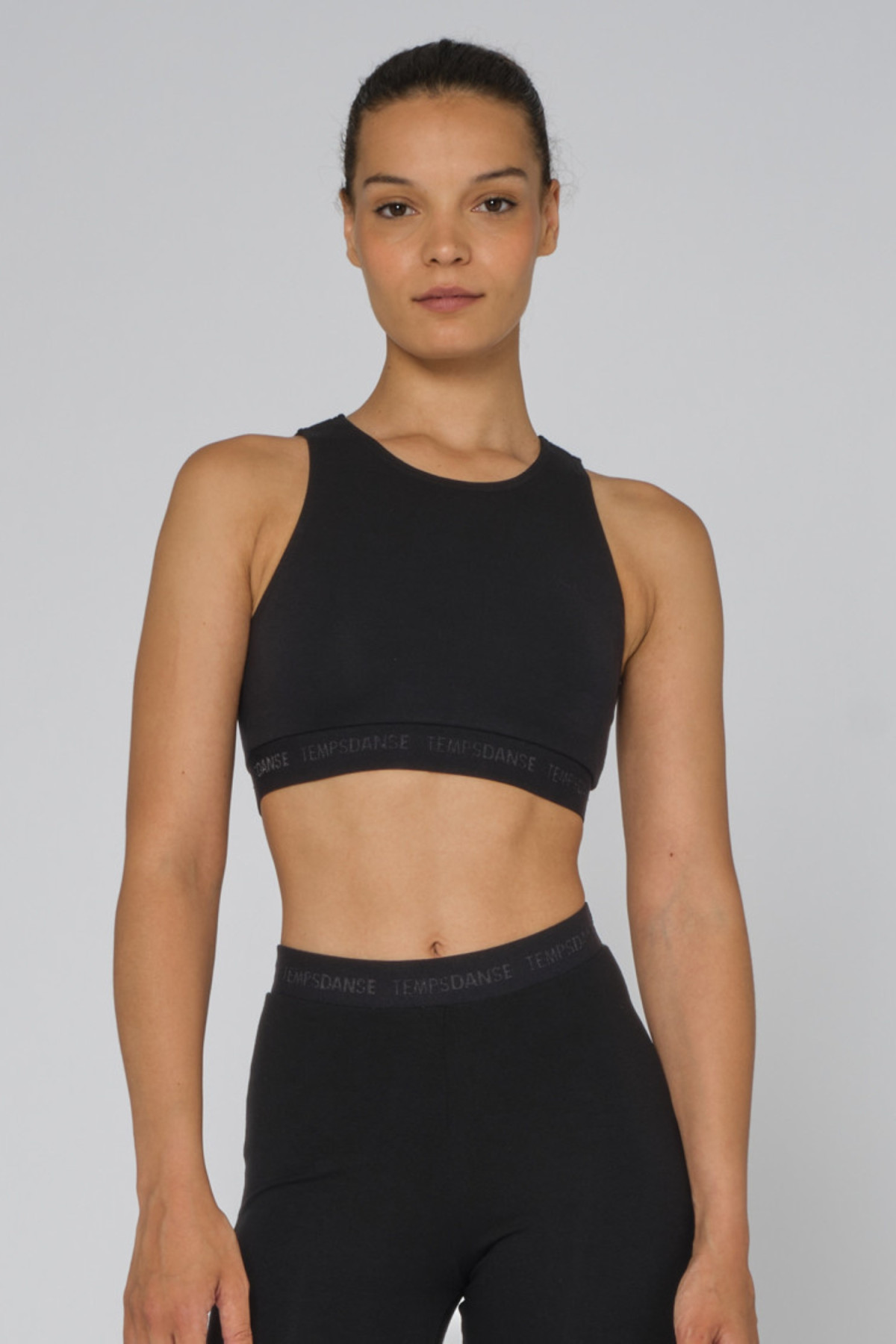 Brassière dos ouvert Garou Temps Danse noir