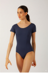 Temps Danse Madras dark blue women leotard