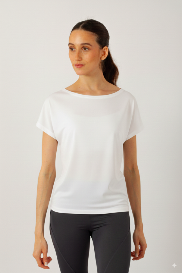 T-shirt Temps Danse Ava manches courtes blanc