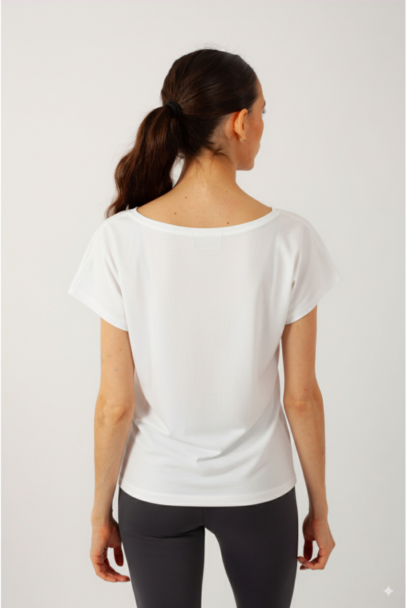 T-shirt Temps Danse Ava manches courtes blanc