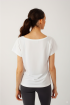Ava short-sleeved white dance T-shirt