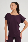 T-shirt Temps Danse Ava manches courtes figue