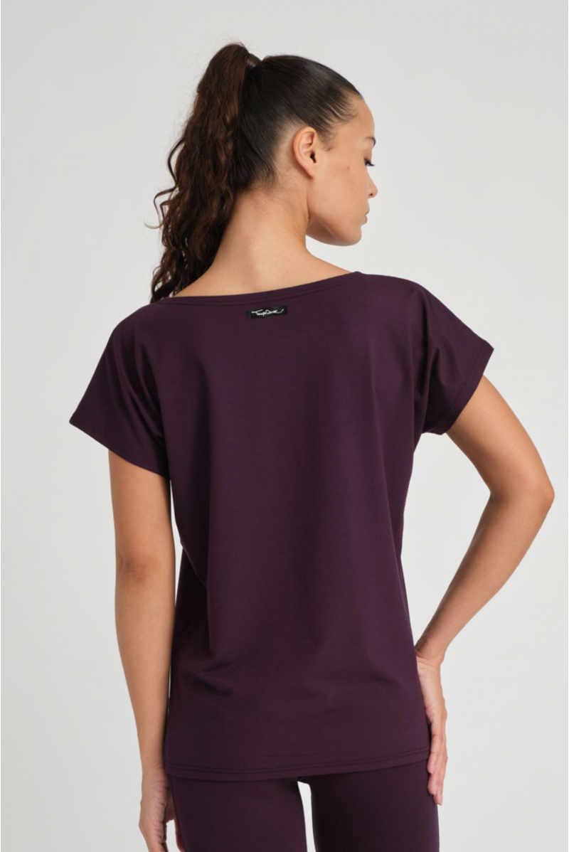T-shirt Temps Danse Ava manches courtes figue