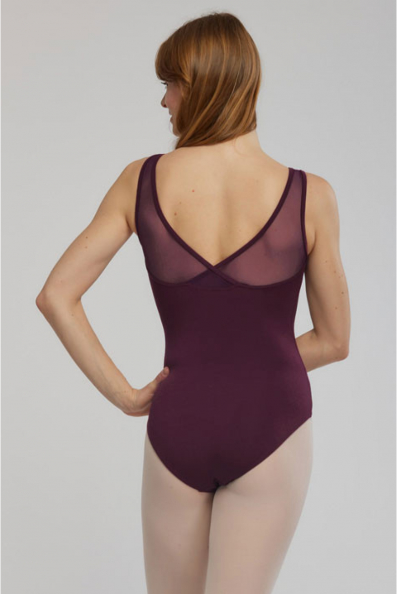 Justaucorps Temps Danse tulle Darma figue