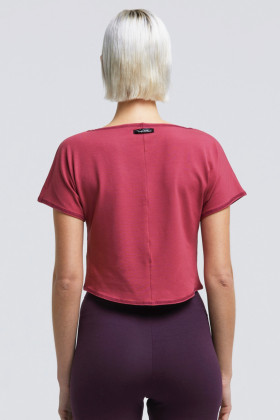 Short-sleeved T-shirt Temps Danse Agile I am raspberry