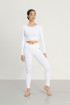 Legging taille haute en V 5565 Intermezzo blanc