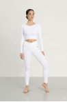 Legging taille haute en V 5565 Intermezzo blanc