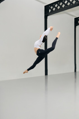 Legging taille haute en V 5565 Intermezzo noir