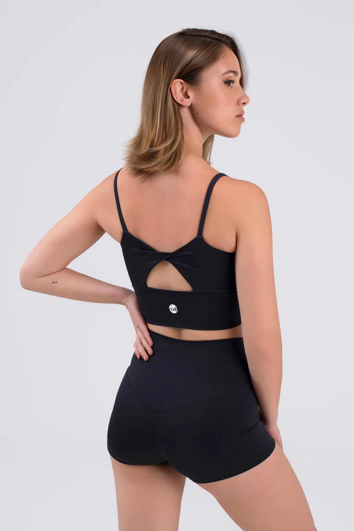 Intermezzo black bra with thin straps 6653