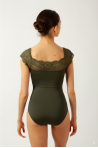 Gaynor Minden Saraband leotard green