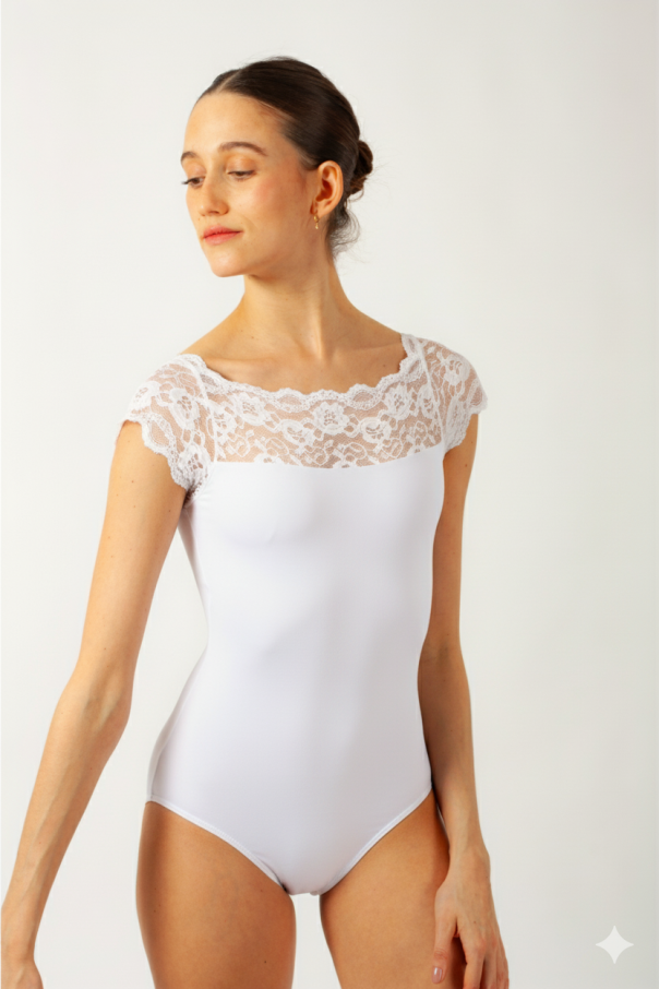 Justaucorps Gaynor Minden Saraband blanc