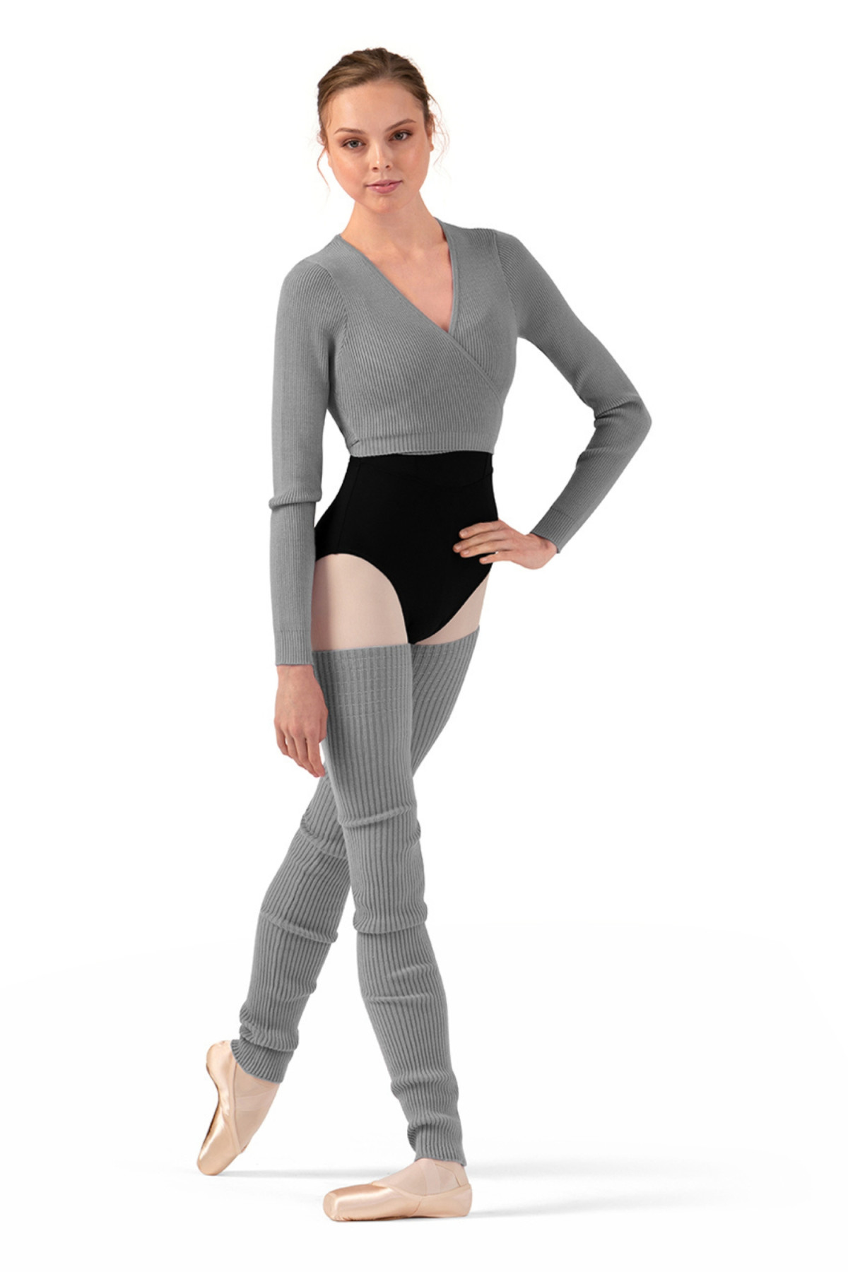 Soft knit legwarmers X11003 Bloch grey