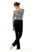 Soft knit trousers P80005 Bloch black