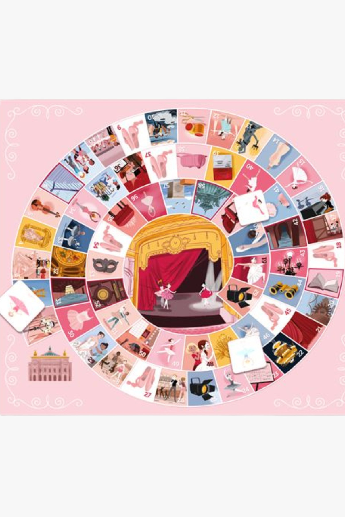 Jeu de société « Course poursuite à l'Opéra » - Nathan