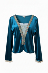 Costume de danse homme velour bleu Harmony