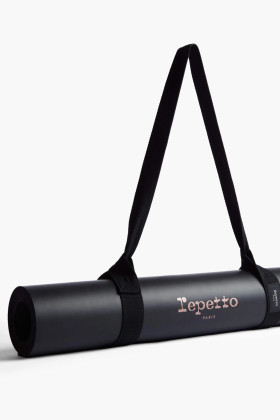Tapis de yoga Repetto noir