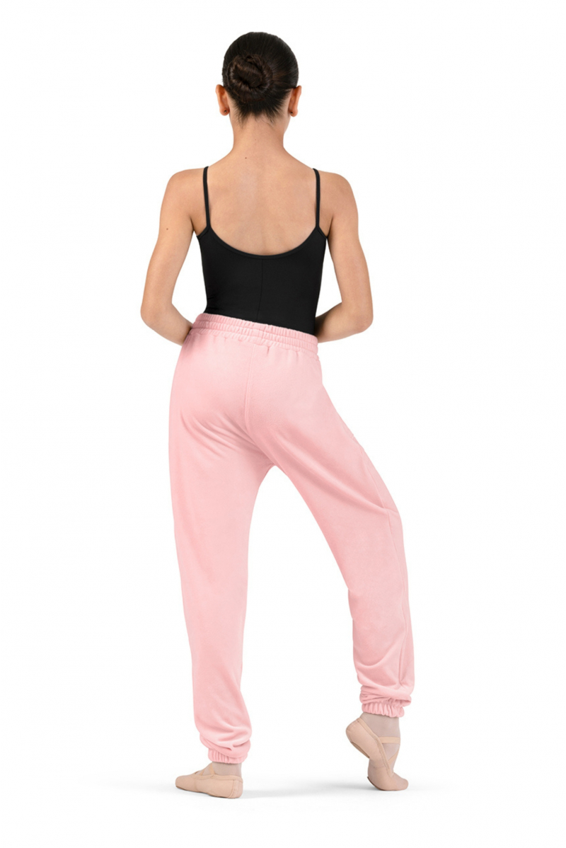 Pantalon de jogging en velours enfant CP80004 Bloch rose