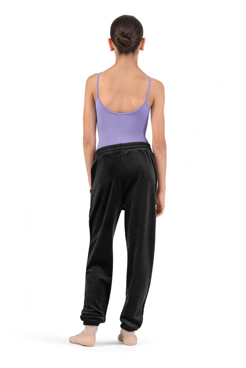 Pantalon de jogging en velours enfant CP80004 Bloch noir