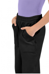 Pantalon de jogging en velours enfant CP80004 Bloch noir