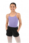 Children's velour shorts CR90008 Bloch black