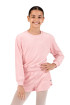 Children's velvet round neck sweatshirt CZ30016 Bloch pink