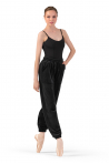 Bloch P80003 black velvet jogging trousers
