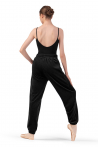 Bloch P80003 black velvet jogging trousers