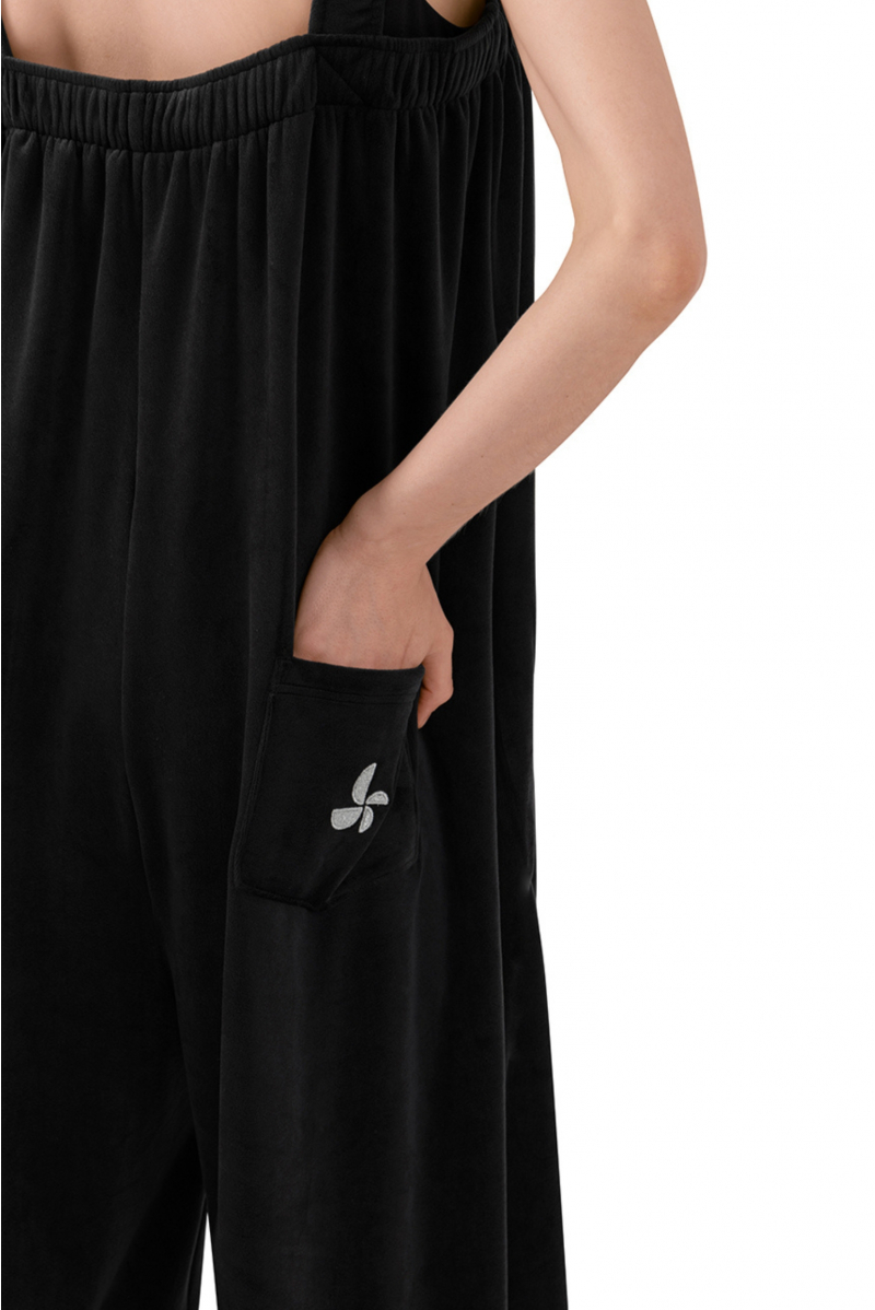 Combinaison en velours U12005 Bloch noir