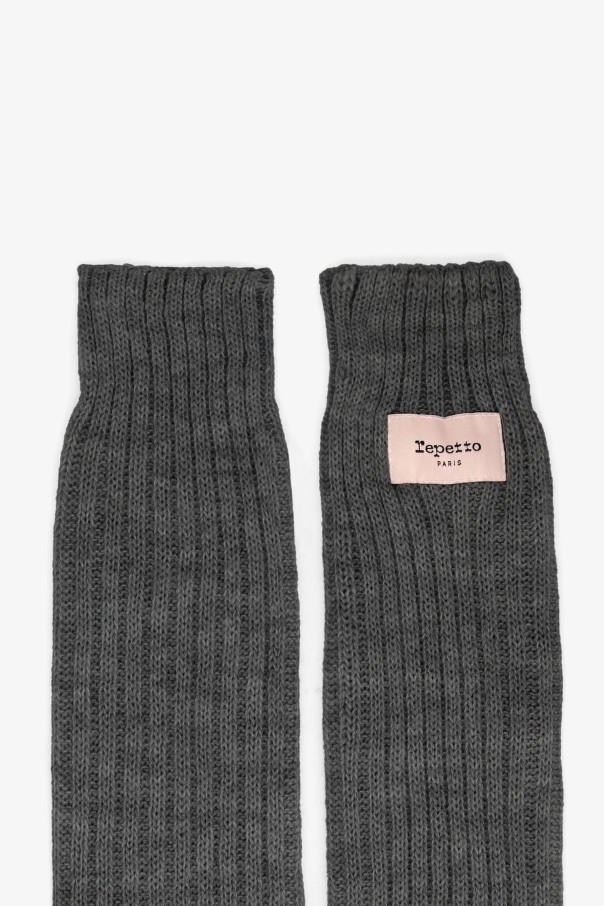Repetto A0201 grey branded gaiters