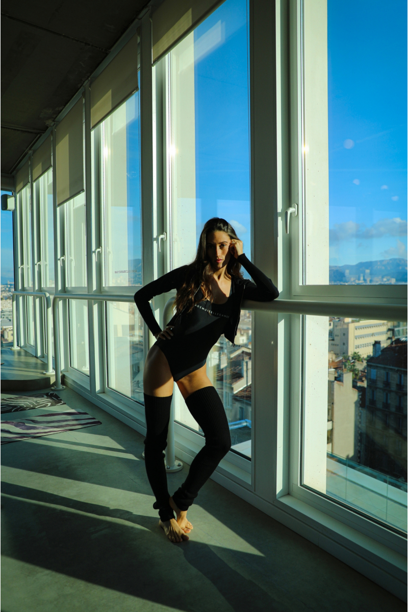 Jambières en maille douce X11003 Bloch noir