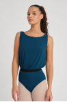 Gwen Temps Danse blue backless leotard