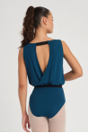Gwen Temps Danse blue backless leotard