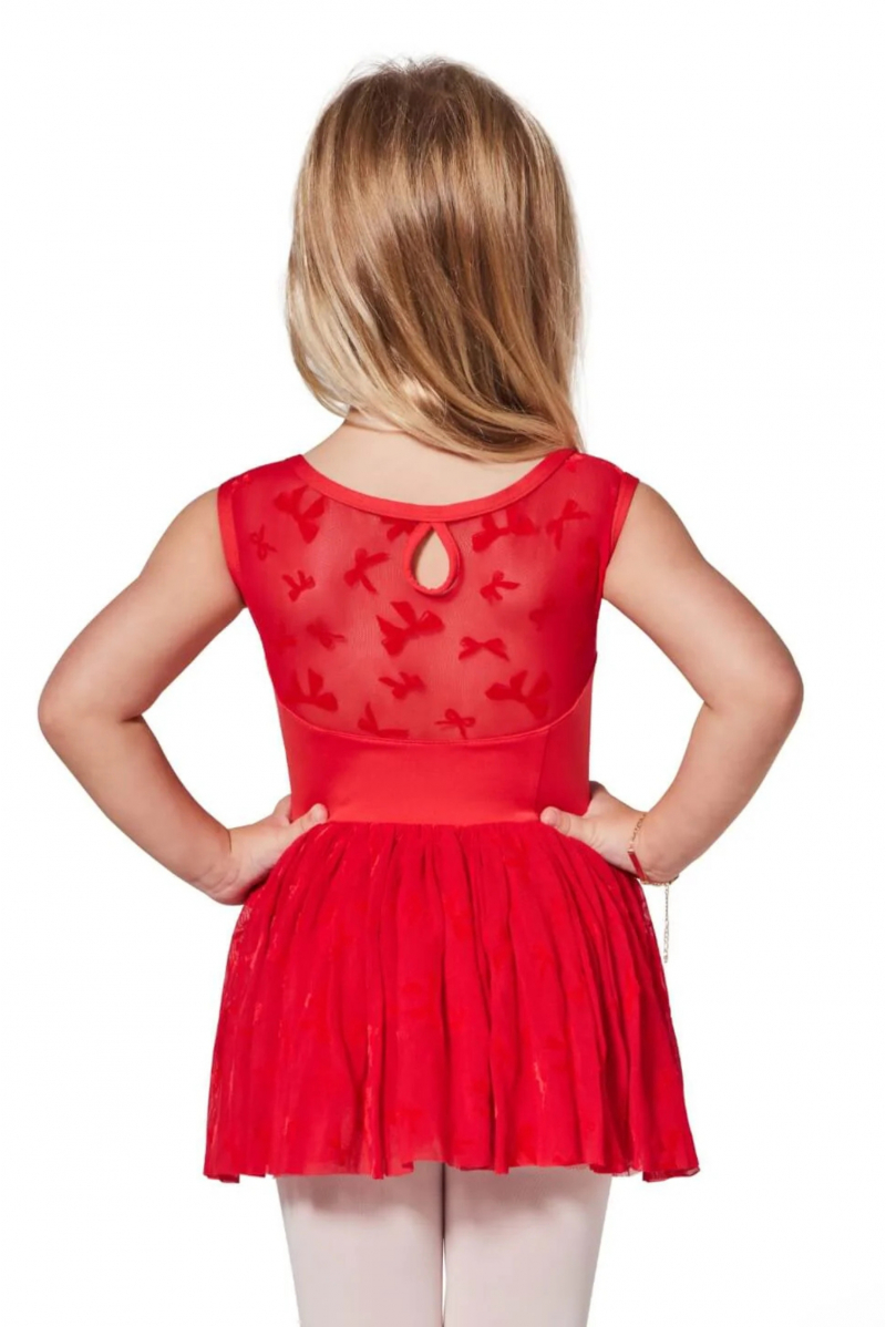 Children's tutu dress F12428C Capezio red