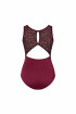 Justaucorps à fleurs F12401W Capezio bordeaux
