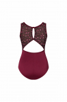 Capezio F12401W burgundy floral leotard