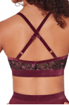 Flower bra F12404W Capezio burgundy