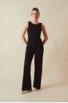 Repetto black wrap-around jumpsuit S0743